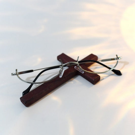 Silver Frame Cyberpunk Eyeglasses