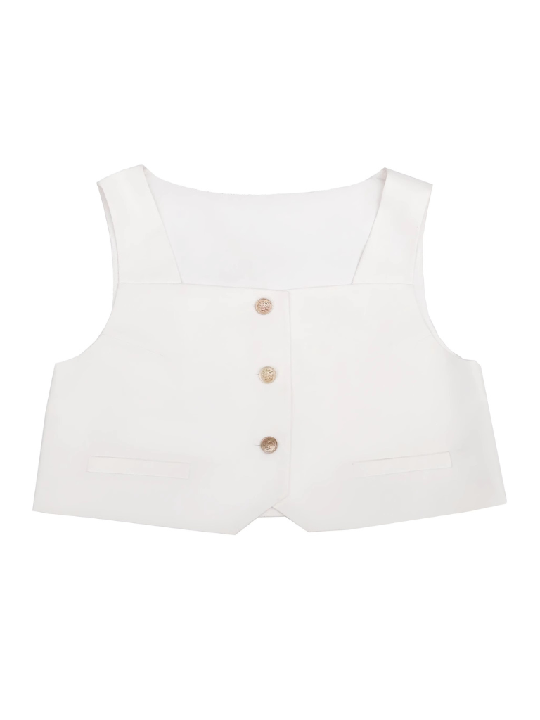 Shirt Long Skirt Elegant Cape Vest Christine