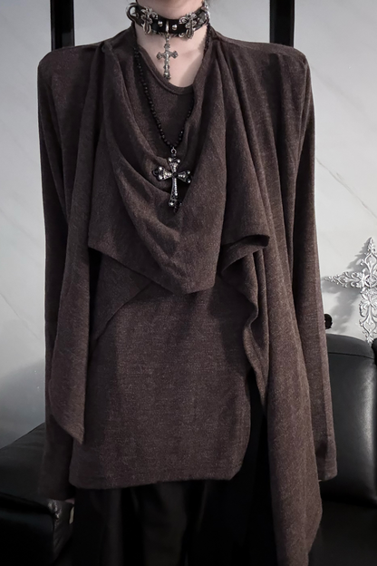 Sleeve Long Retro Deconstructed Top