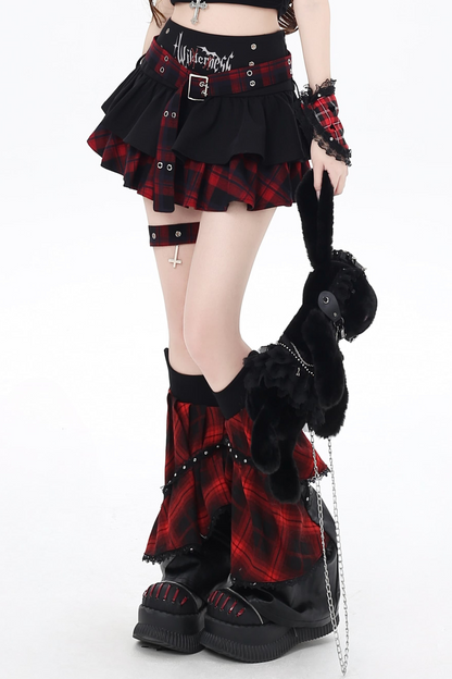Check Cake Gothic Skirt Icon Subculture