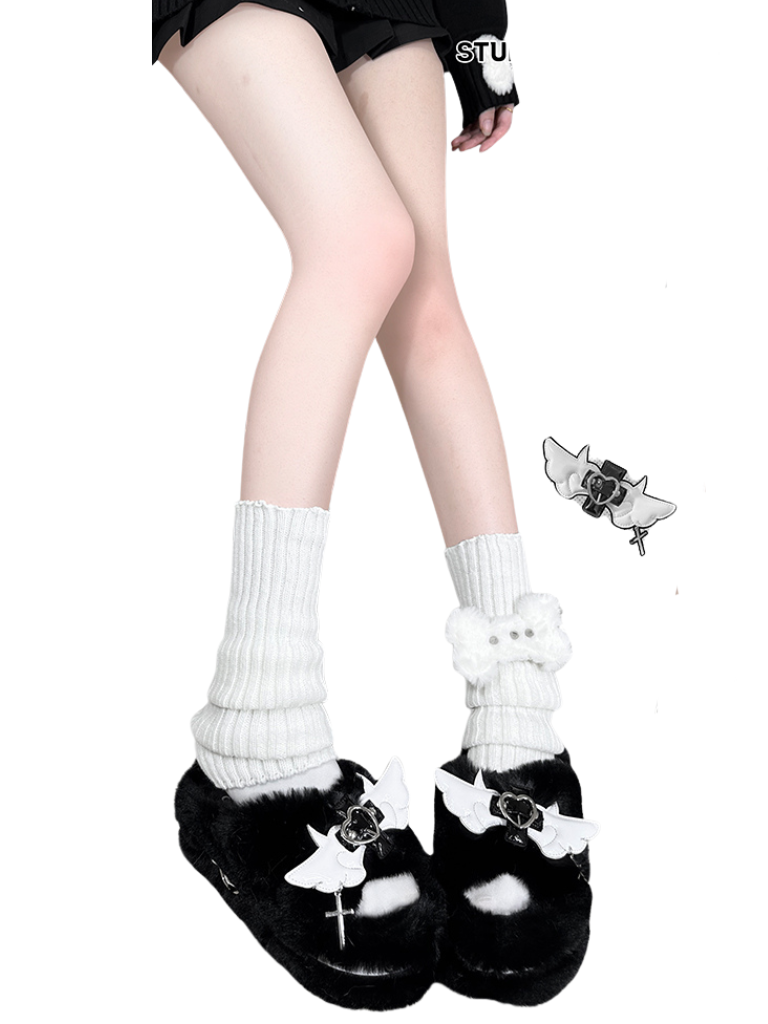 Chaussons à plateforme en fourrure DeVille Shoes Angel