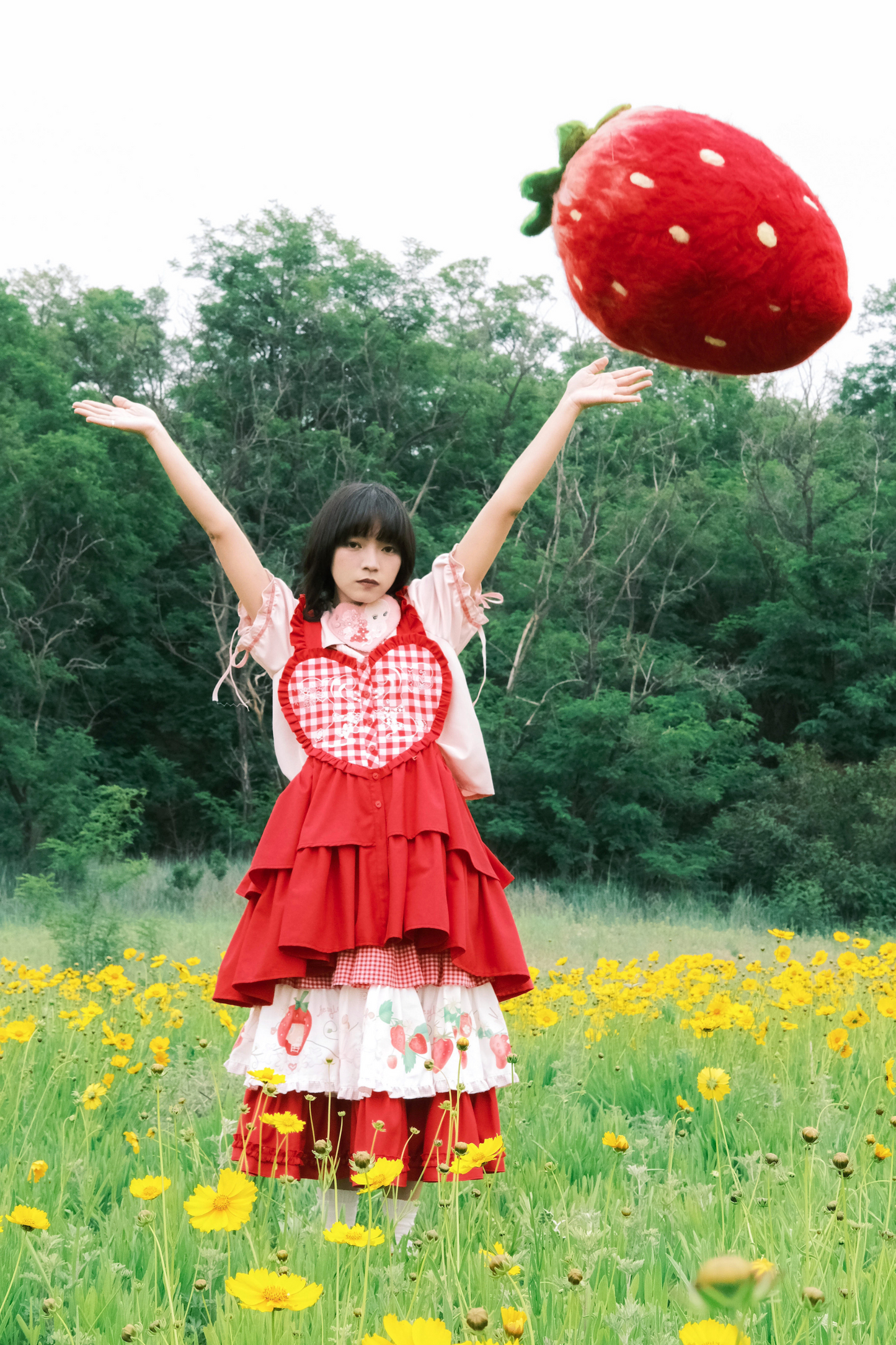 Pulloverrock Schürze Herz Hase