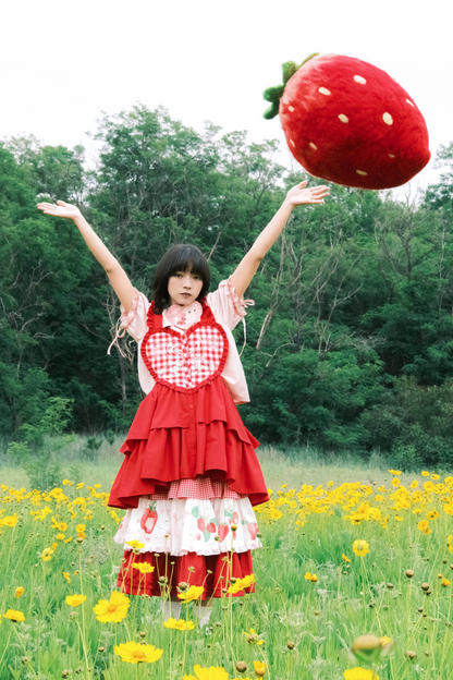 Pulloverrock Schürze Herz Hase