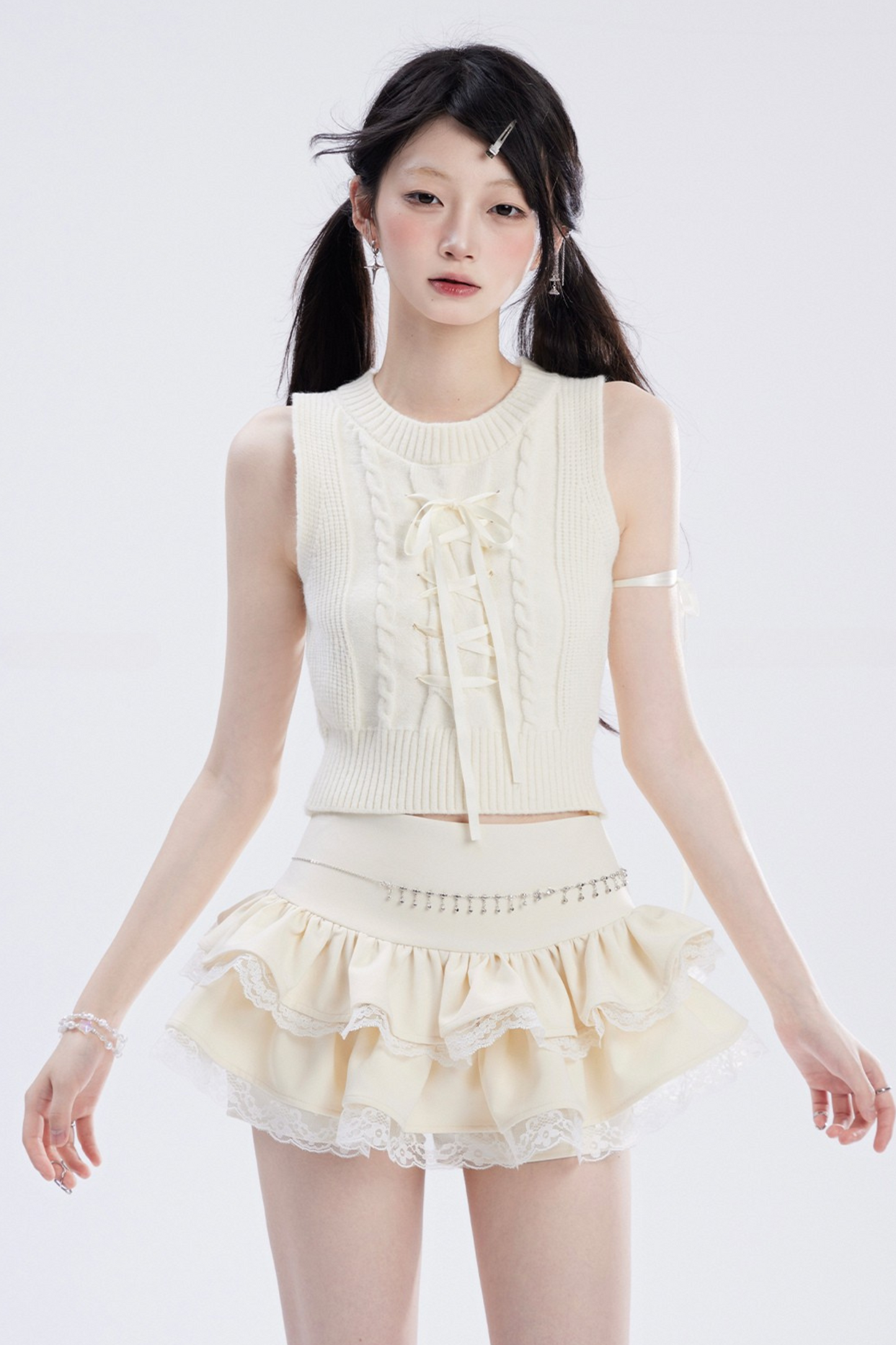 High Skirt Hoodie Cross Spice Top Sweet + Waist Mini Tube Cool