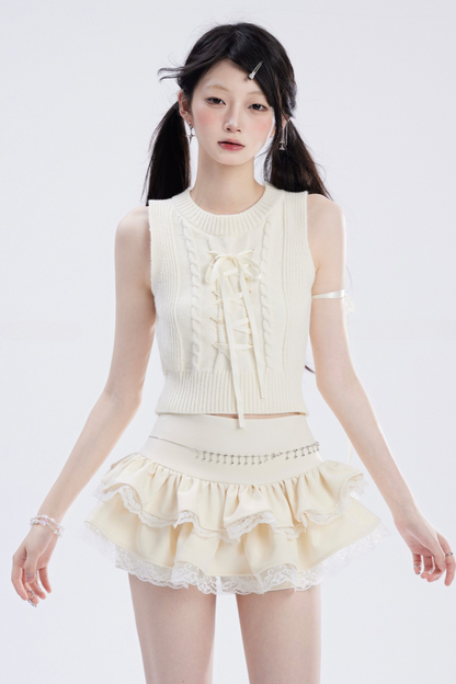 High Skirt Hoodie Cross Spice Top Sweet + Waist Mini Tube Cool
