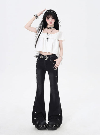 Skirt Ways White Three Wear Top/Bubble