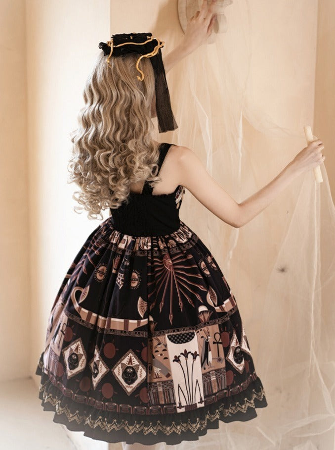 Puzi Suspender Lace Print + With Original Skirt Dress Design Kula