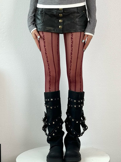 Options Tights Color 5 Design Embroidered