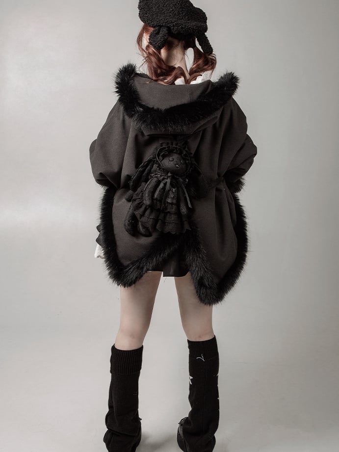 Black Crossbody Bag / Hat Dress Backpack Kitten +