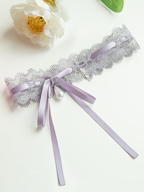 Purple Lace Choker