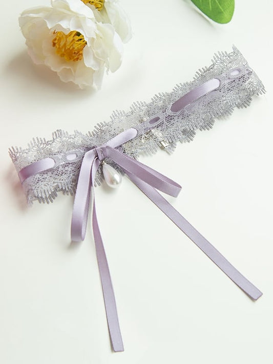 Purple Lace Choker