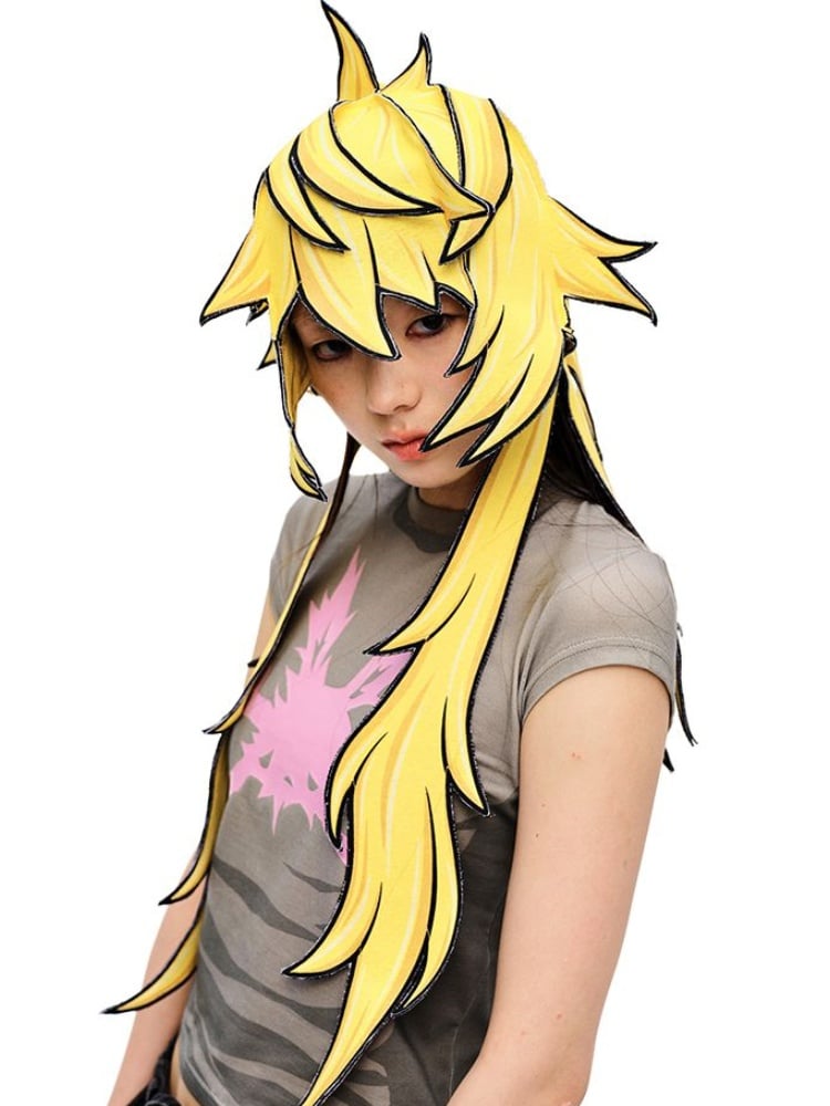 Purple/Yellow Cartoon Hat