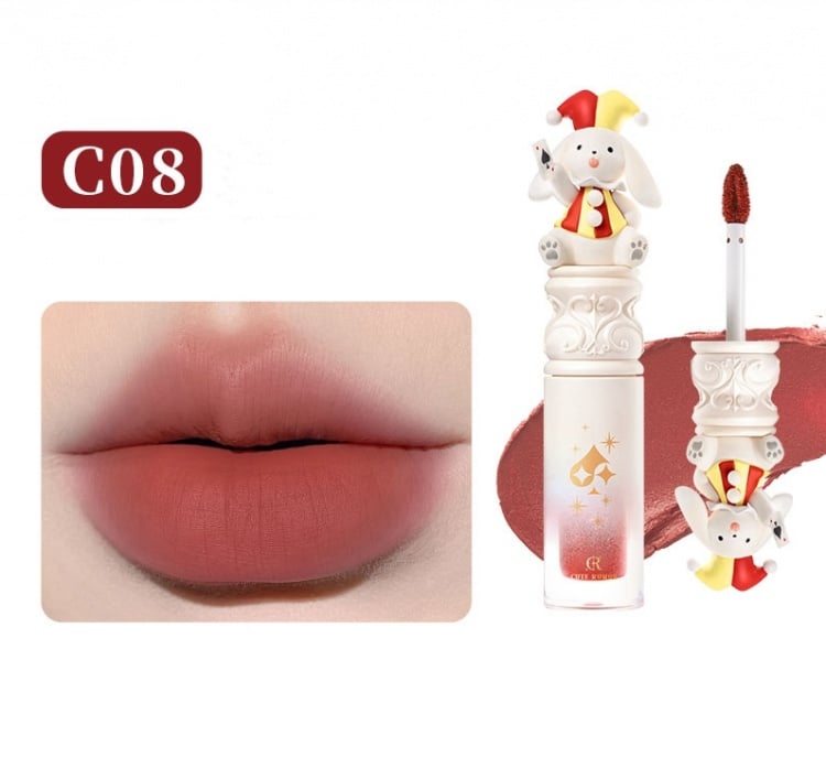 Halloween Circus Series Matte Finish Liquid Lipstick Pastel Clowncore Make-ups