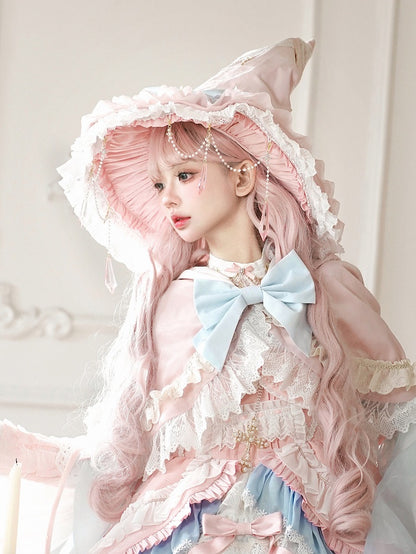 Accessoire de chaîne de perles en cristal artificiel rose