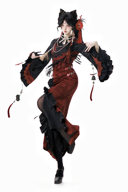 New Style Pre-order Spirit product China Jacket Snake Cape
