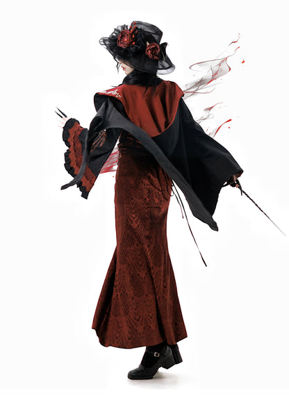 New Style Pre-order Spirit product China Jacket Snake Cape