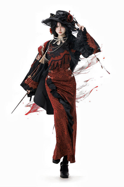 New Style Pre-order Spirit product China Jacket Snake Cape