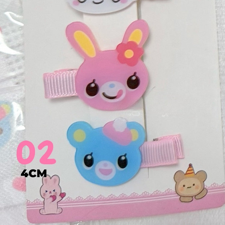 4 Options Animal Kawaii Hairclips