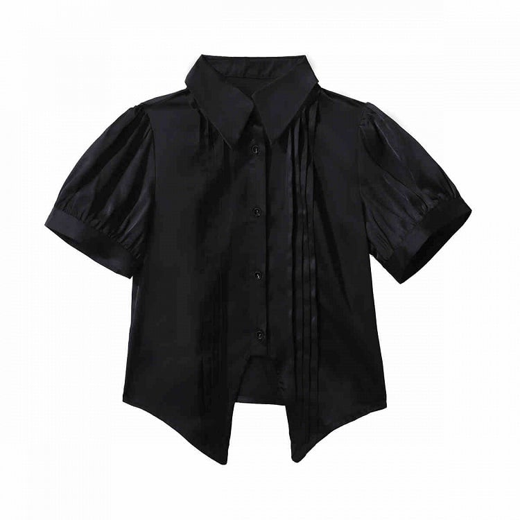 Prince Lolita Waistcoat Short Shorts - Shirt Jabot Set Ouji Full and Black Blue Long Tie Sleeves +
