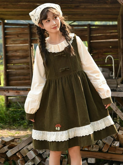 Apricot Round Neck Blouse