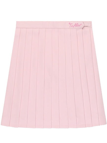 Pink JK Uniform Pleated Skirt