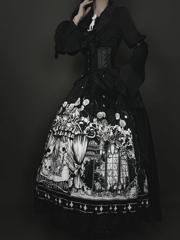 Belt Leather PU Boned Black Corset