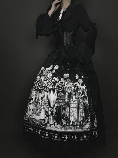 Belt Leather PU Boned Black Corset