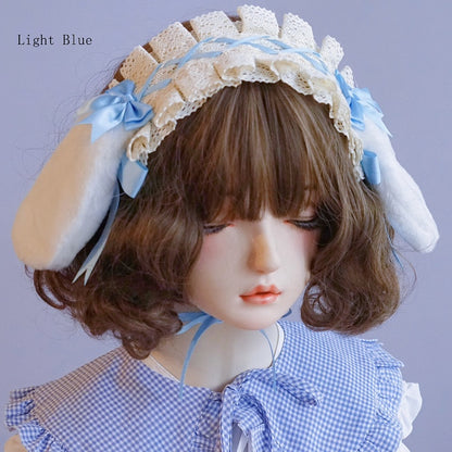 Trim Lace Options Hairband Bunny 5 Bowknot Details Color Ear
