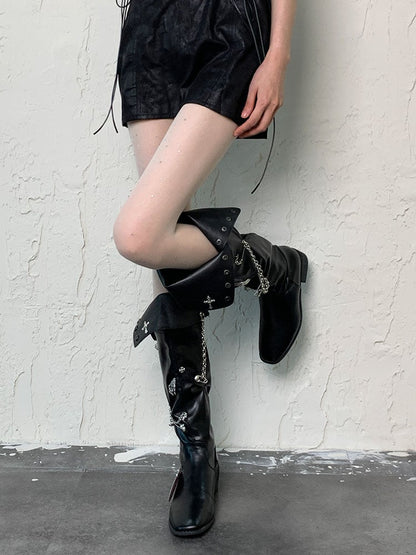 White White Y2K Rhinestone Sheer Tights
