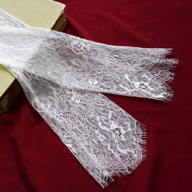 Design Hollow-out Gloves Black/White Lace
