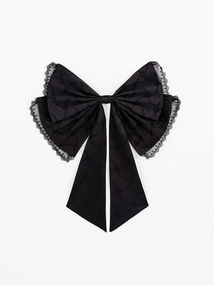 Prinzessin Lolita OP-Kleid mit Rüschentaille, großer Schleife hinten und schwarzem Korsettrock