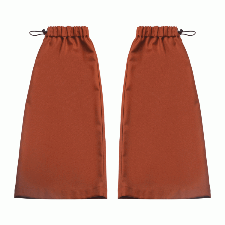 Orange Drawstring Cuffs Leg Warmers