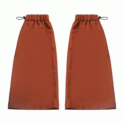 Orange Drawstring Cuffs Leg Warmers