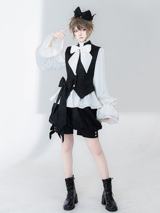 Fashion Shorts Ouji Jacquard Knickerbockers Black