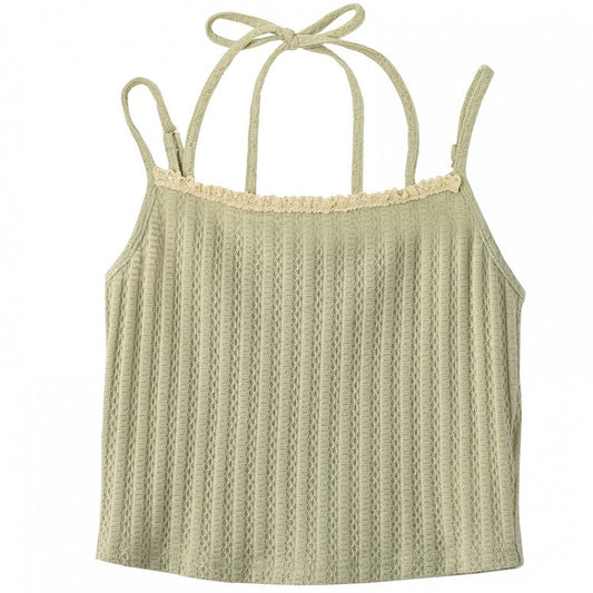 Green Halter Neck Cami Top