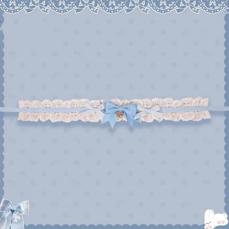 Pink Choker Brown Blue /