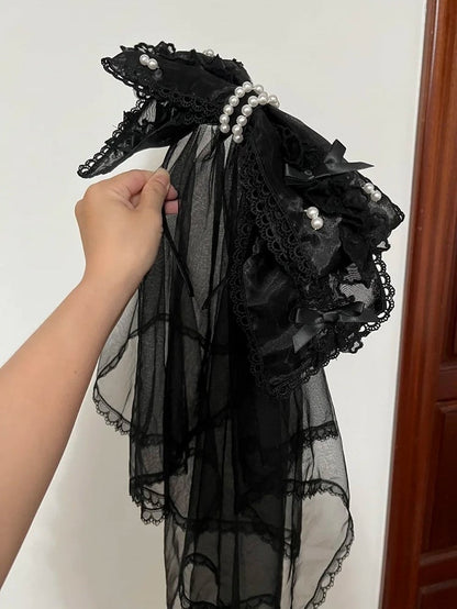 Pink with Veil Bowknot / Black KC