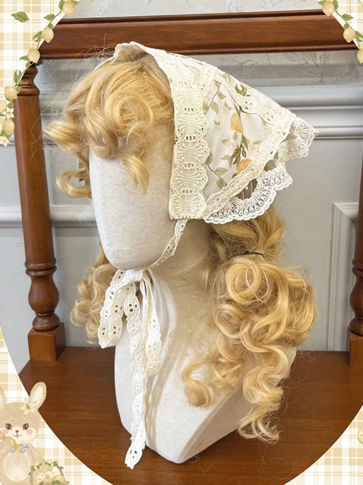 Embroidery Scarf Applique Lemon Triangle