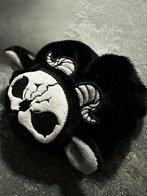 Scrunchie and Reaper Gothic White Grim Black