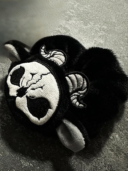Scrunchie and Reaper Gothic White Grim Black