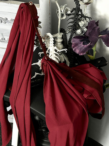 Red/White/Dark Blue/Gray  Gothic Lolita Waist Belt