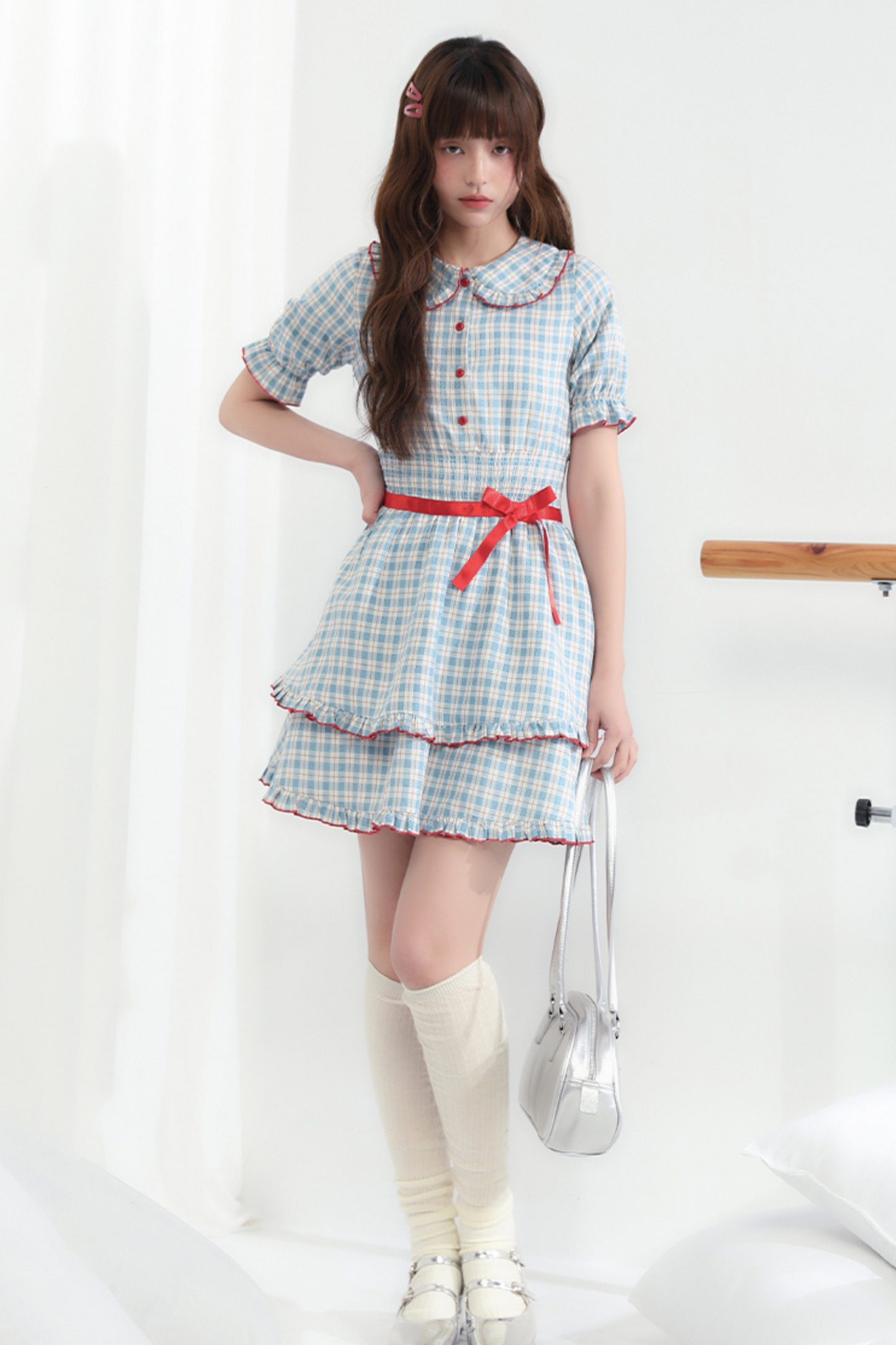 Berry Mist Cheese Kleid Girly Cherry Check