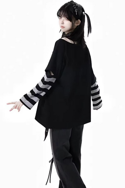 Patchwork Cool Border Top Sleeve