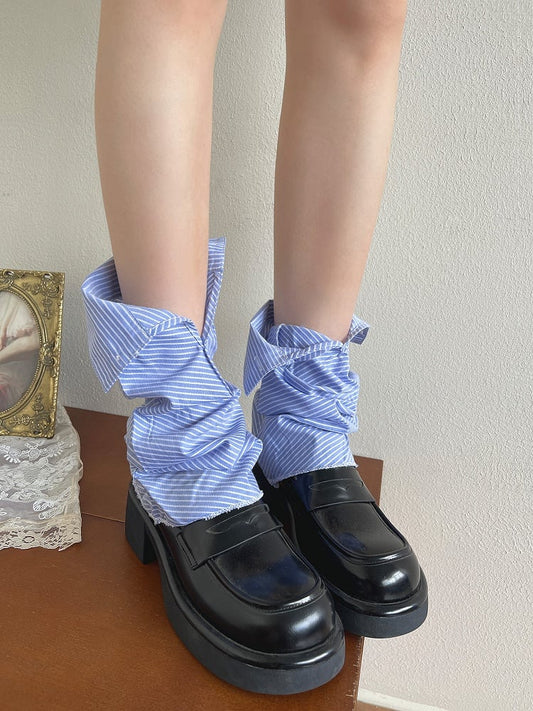 Sleeves Blue Shirt Cuffs Pattern Navy Leg Design Collar Striped