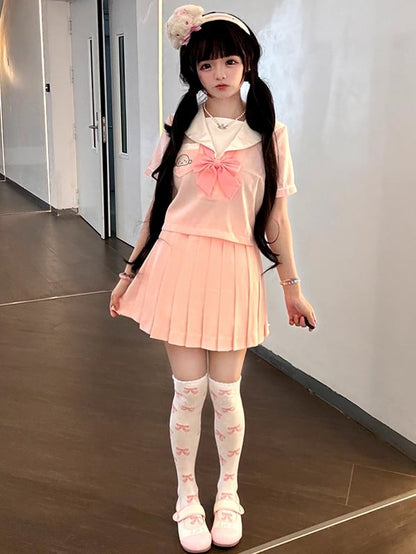 スカート制服プリーツピンクJK