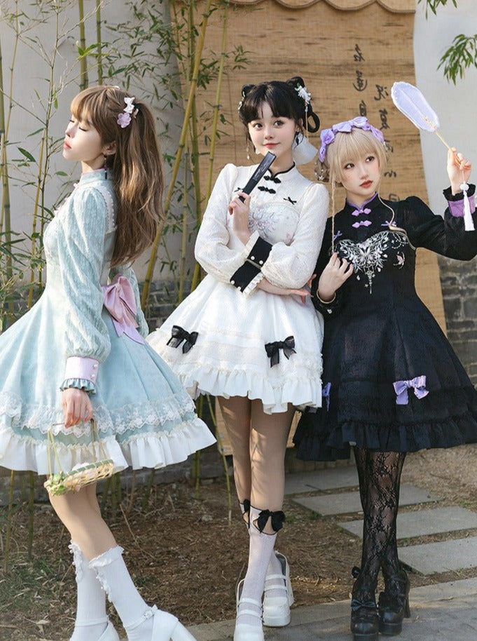 Girly Dress Bow Chinese Sweet