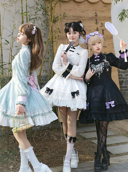 Girly Dress Bow Chinese Sweet