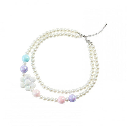Pastel Color Beaded Necklace