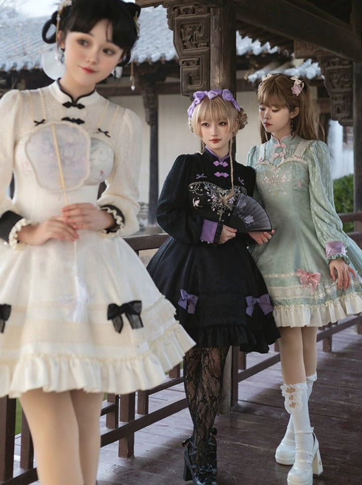 Girly Dress Bow Chinese Sweet
