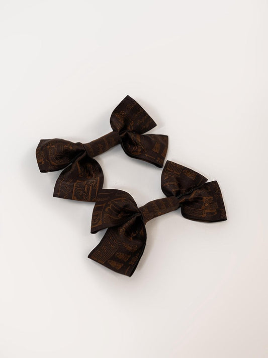 Brown Bowknot Hairclip